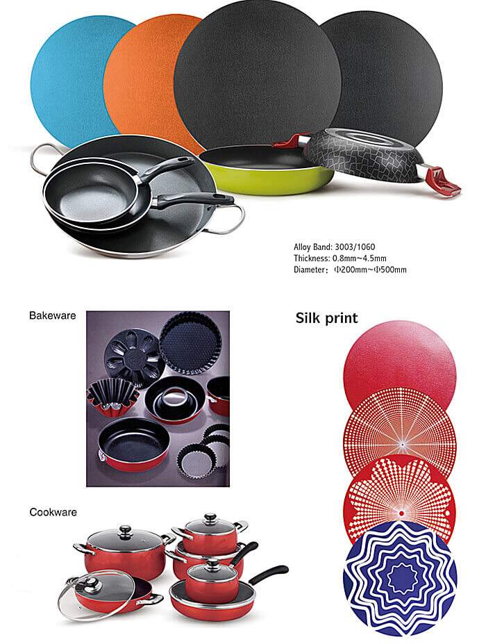 Non-Stick Coated Aluminium Disk