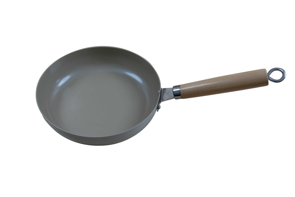 Aluminum pot white grey