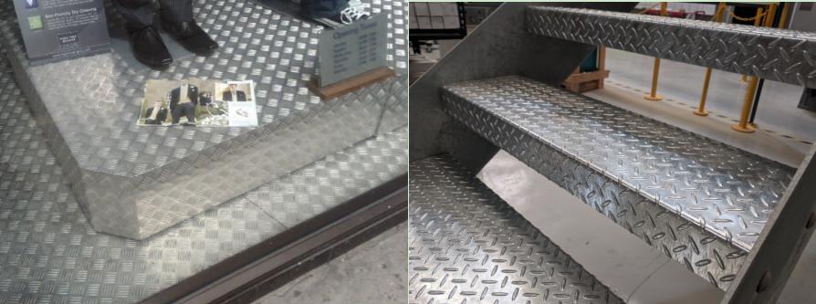 Aluminium Chequer Plate vs. Steel Tread Plate application