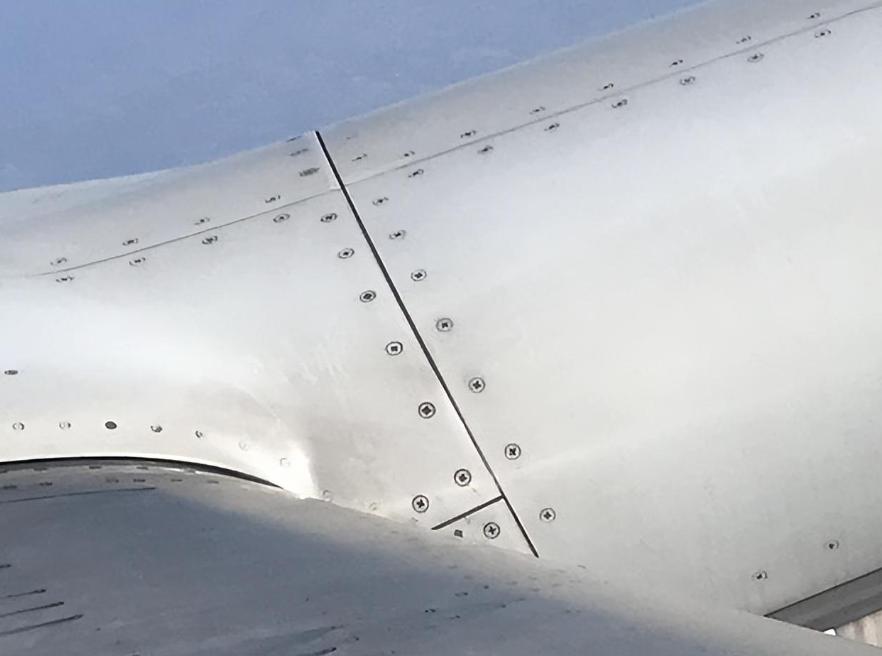 Riveting process of aircraft aluminum plate