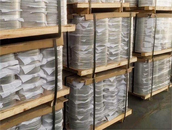 Aluminium circles factory storage